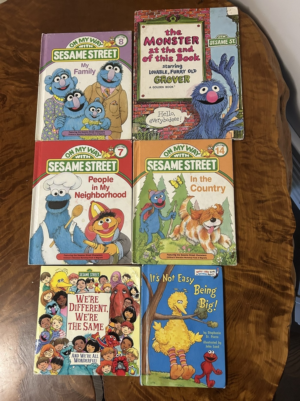 Vintage Sesame Street Children's Book Bundle - Lot of 6